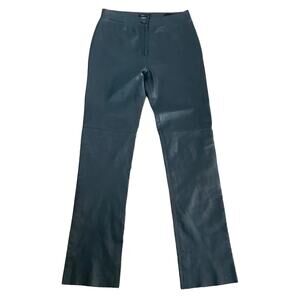 BCBGMaxAzria  Lea 229 Black Leather Pants sz 4